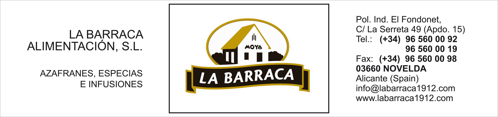 LA BARRACA ALIMENTACIÓN, S.L.U. (PONER EL PRIMERO)